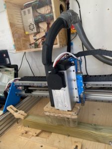 DIY CNC machine with dust collection system based on IndyMill project