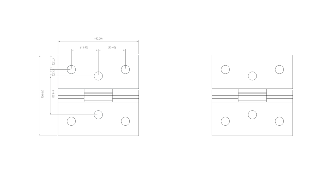 Cable Channel 40x40mm, 3D CAD Model Library