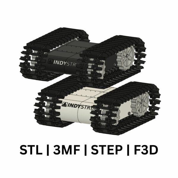 3D Printable Robot Chassis on Tracks