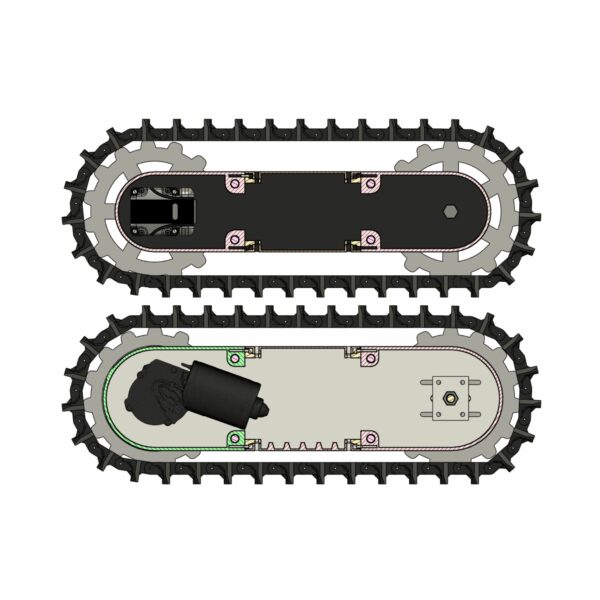 3D Printable Robot Chassis on Tracks - Image 4